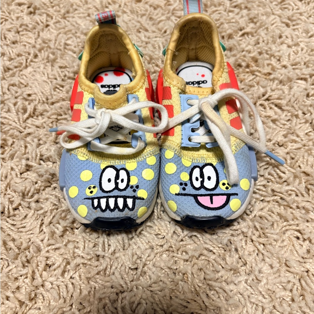 adidas Kids Sneakers in Blue, Yellow, and Red